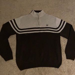 Chaps Half-Zip Sweater, 100% Cotton